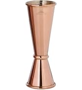 A Bar Above Japanese Jigger – Bar Jigger Stainless-Steel Antique Copper Finish Cocktail Jigger w/...