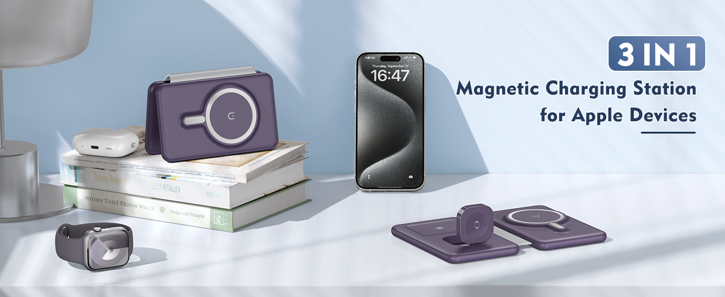 magnetic charging station