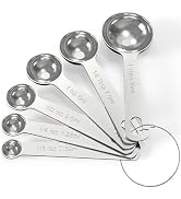 TILUCK Stainless Steel Measuring Spoons Set,Coffee Scoop Spoon,Kitchen Gadgets for Cooking & Baki...