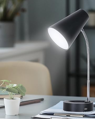 desk lamp with USB port and Type C port
