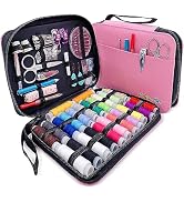 Easy-to-Use Pink Sewing Kit - Christmas Gifts for Girls, Teens, Moms & Kids - Beginner Hand Sewin...