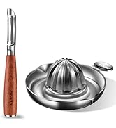 ZIGNTY Premium Kitchen Tool Kit, Ultra Sharp I Shaped Peeler + Manual Citrus Juicer Stainless Ste...
