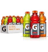 Gatorade Thirst Quencher Sports Drink, Variety Pack, 20oz Bottles, 12 Pack, Electrolytes for Rehy...