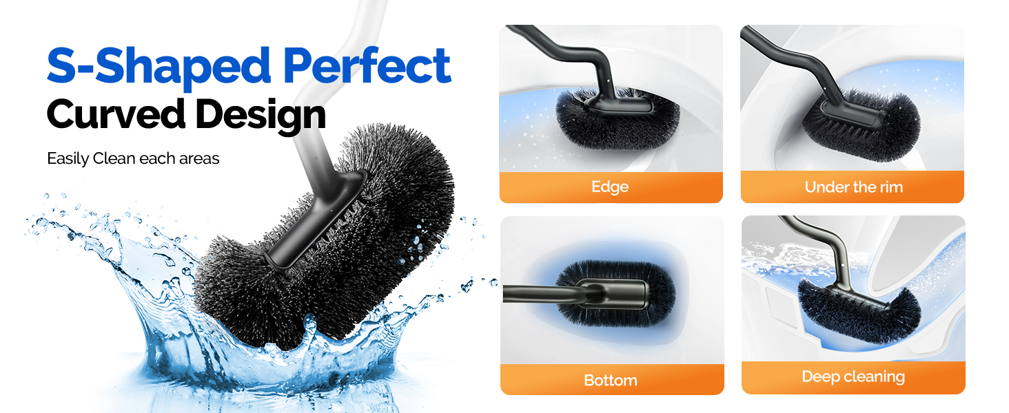 stainless steel toilet brush