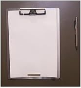 Stainless Steel Magnetic Clipboard with Pen - Multiple Sizes, Magnetic Design, Essential for Offi...