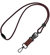 Fishent Breakaway Neck Lanyards for ID Badges, Adjustable Durable Heavy Duty Lanyard with Detacha...
