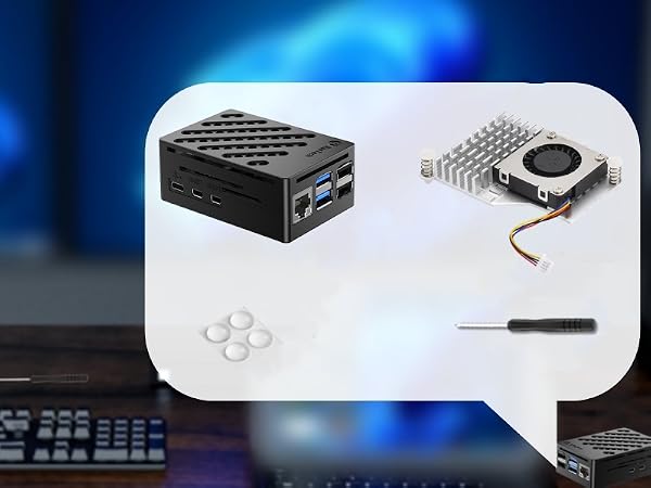 raspberry pi 5 case with active cooler
