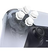 eXtremeRate Ergonomic Split Dpad Buttons (SDP Buttons) for PS5 Controller, White Independent Dpad...