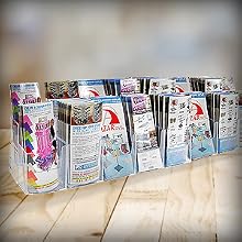Two-Tiered Tri-Fold Brochure Counter Display