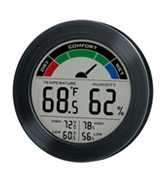 TIMTEK Black hygrometer thermometer