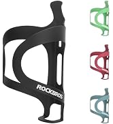 ROCKBROS Bike Water Bottle Cage Holder, Black | Lightweight Alloy Aluminum, Secure Hold Brackets,...
