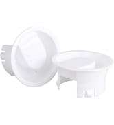 2 Pcs White Glass Water Pitcher Lids Food Grade Plastic Anti-Dust Splash Resistant Stoppers Cover...