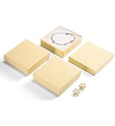 MESHA Jewelry Gift Boxes, 3.5x3.5x1 Inch 20 Pcs Matte Small Gift Box with Lids, Small Cardboard J...