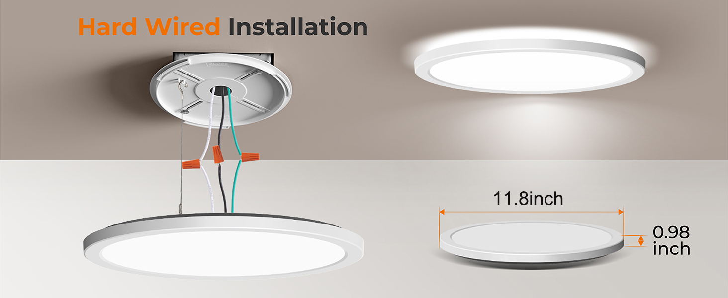 Hard Wired motion ceiling light