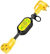 EyGde RV Surge Protector 30 Amp to 50 Amp for Camper Travel Trailer, Circuit Analyzer Power Defen...