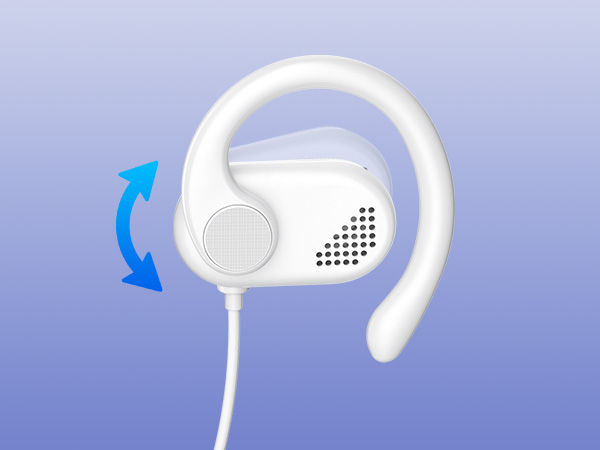 open-ear headphones with hook