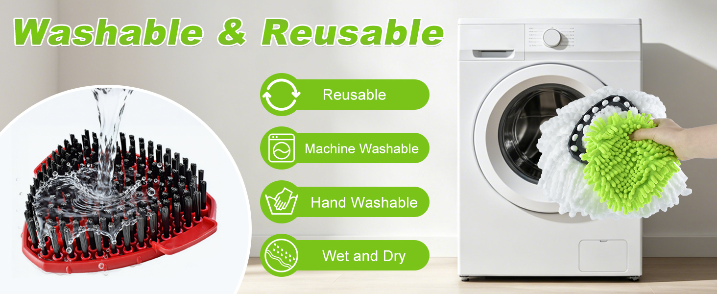 Spin Mop Replace Heads Compatible with O-Cedar EasyWring 1 Tank Spin Mop System