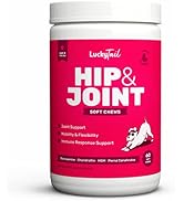 LuckyTail Hip & Joint Supplement with MSM (Duck Flavour) Soft Chews for Dogs