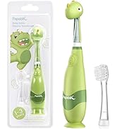 Papablic Toddler Sonic Electric Toothbrush for Ages 1-3 Years, Baby Electric Toothbrush with Cute...