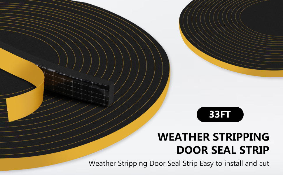 33FT Weather Stripping Door Seal Strip