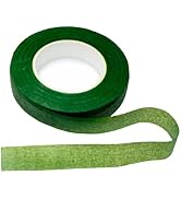 BEADNOVA Floral Tape 1/2inch Flower Tape Dark Green Floral Tape for Bouquets Floral Arranging Ste...