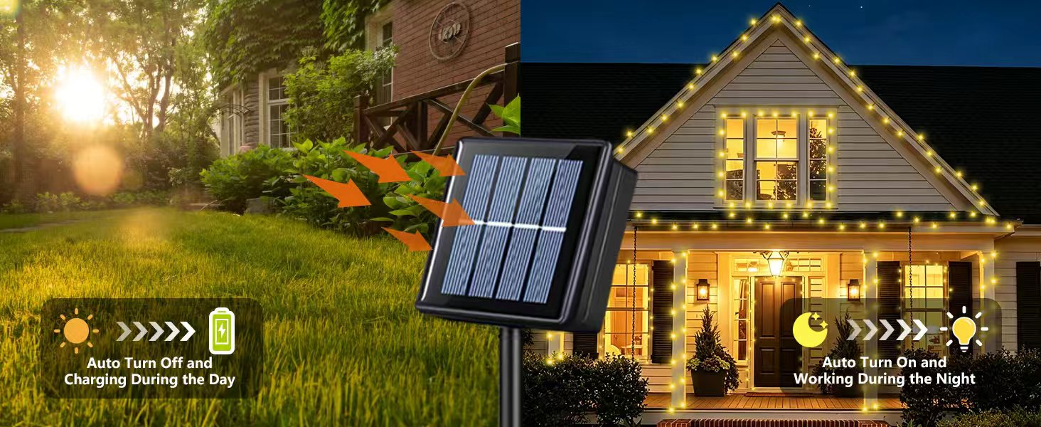 warm solar lights
