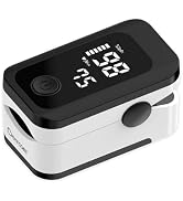 Berrcom Finger Pulse Oximeter for Adults, Accurate SpO2 & Pulse Rate Monitor with LED Display & L...