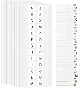 A-Z Sticky Alphabet Tabs Self-Adhesive Letter Index Tabs for Notebook, Textbook, Dictionary, and ...