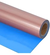 guangyintong PU Heat Transfer Vinyl Rose Gold for T-Shirts 12" x 8ft Roll Stretchy Thin Soft (PU ...