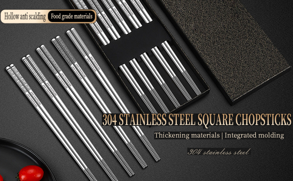 Metal Chopsticks Reusable 316 Stainless Steel Chopsticks