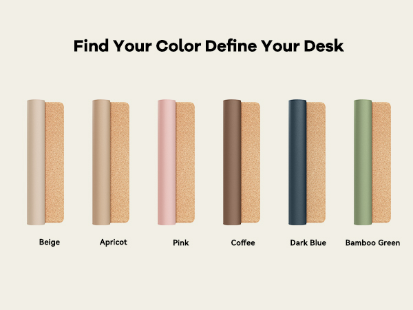 Multi-Color Leather Desk Pad