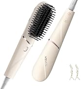 Hair Straightener Brush, Portable Ionic Hair Straighteners for Women 20s Fast Heated Negative, De...
