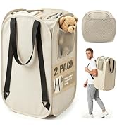 House Again Laundry Backpack 2Pack, 76L Heavy Duty Laundry Bag Backpack for College Dorm & Travel...