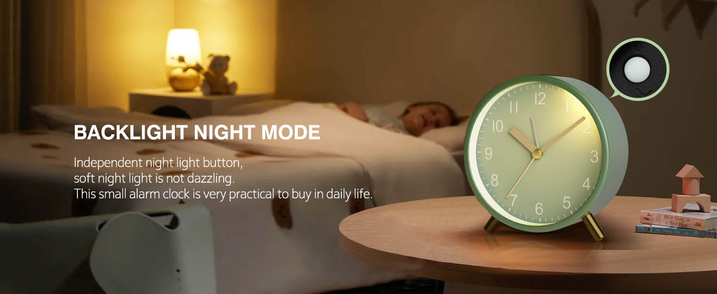Azxb Analog Alarm Clock