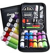 Sewing Kit,Zipper Portable Mini Sewing Kits for Adults,Traveler, Beginner, Emergency,Family Repai...