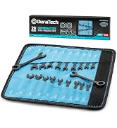 DURATECH Mini Wrench Set, Small Ignition Wrench Set, Black Electrocoat | 20-Piece, Metric & SAE, ...