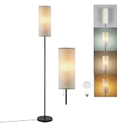 Floor Lamp for Living Room, Modern Standing Lamps with Lampshade, Minimalist Tall Lamp with Chain...
