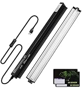 DXOPHIEX 39W HO T5 UVB Reptile Light, Reptile UVB Light Fixture with Bulb, Reptile Light Fixture ...