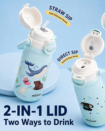 2-in-1 LID water bottle