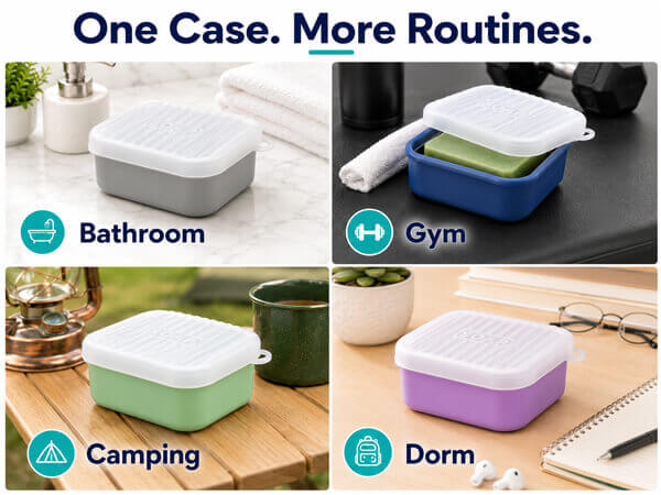 square travel soap case