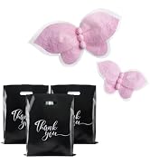 Rainbows & Lilies 3D Paper Butterfly Wall Decor + 100 Bulk Gift Bags with Handles Bundle