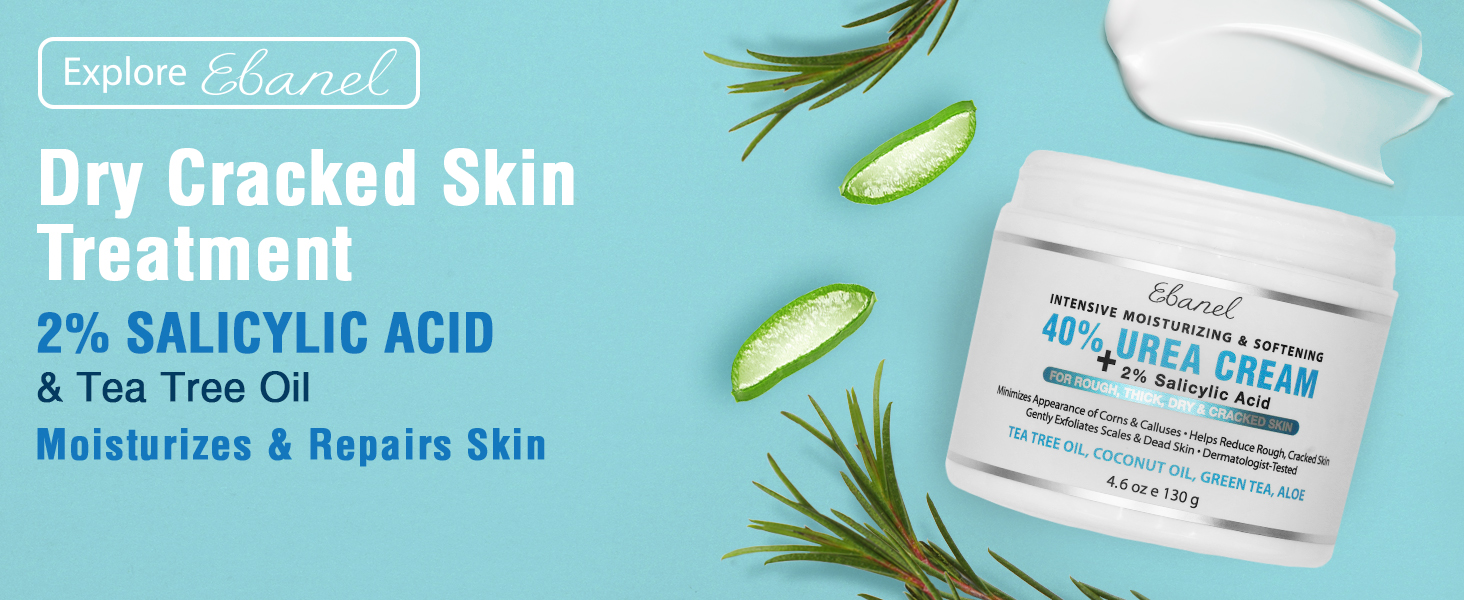 40% urea cream helps treat dry cracked skin, for a moisturized foot
