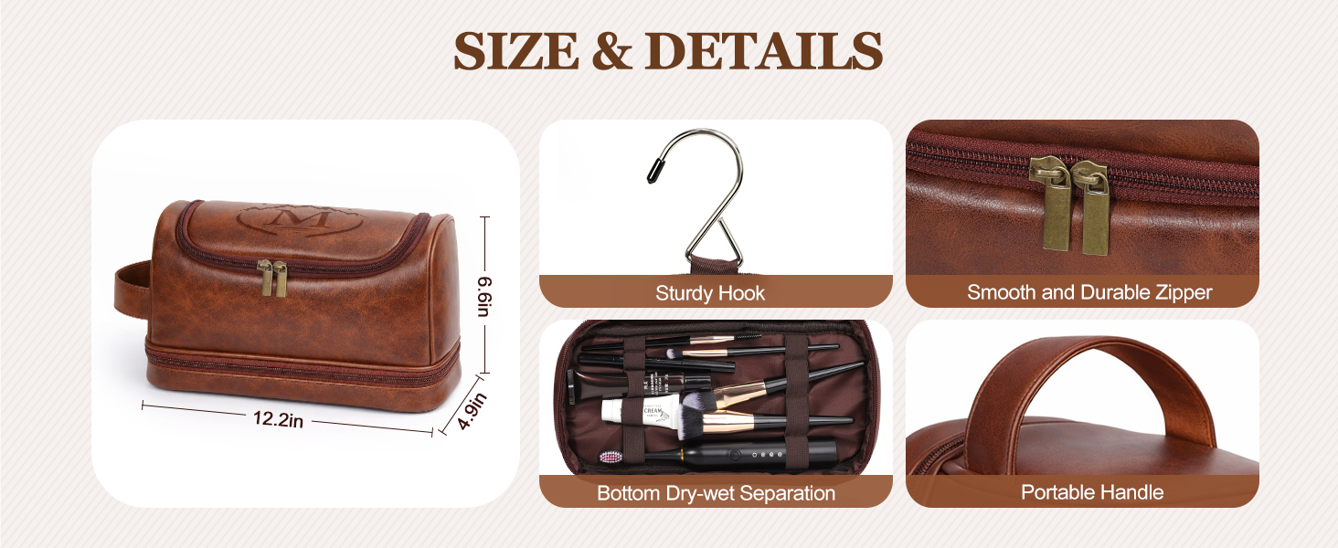 Men’s Hanging Toiletry Travel Organizer Bag