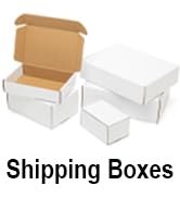 White shipping boxes
