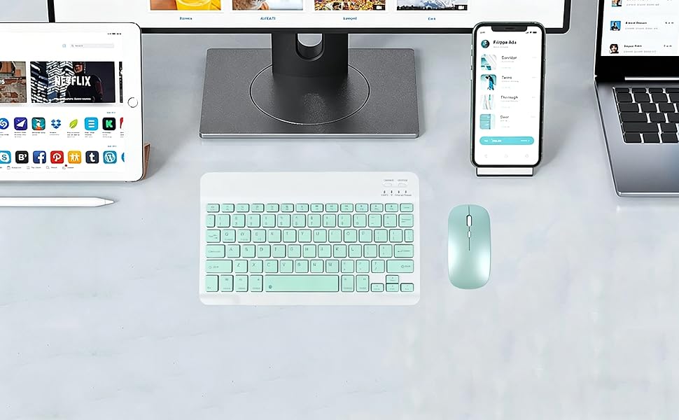 bluetooth keyboard mouse pc laptop computer ipad macbook air pro