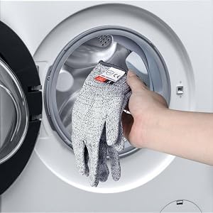 4 PCS (M+L) Cut Resistant Gloves Level 5 Protection for Kitchen, Upgrade Safety Anti Cutting Gloves