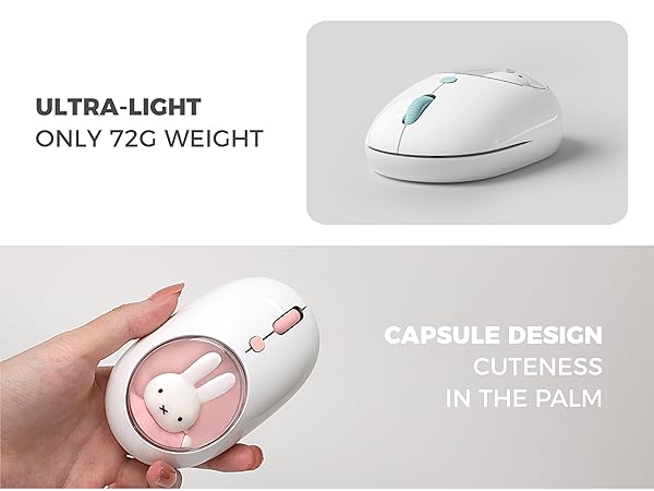MIFFY MIPOW Dual Mode Wireless Mouse (2.4GHz + Bluetooth 5.0) for Windows, MacOS, iOS, Android