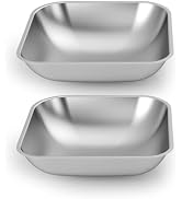oneisall Stainless Steel Bowls for oneisall 5L Automatic Double Bowl Cat Feeder and 5L WiFi Autom...