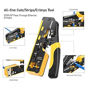 Cat7 RJ45 Crimping Tool