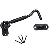 TamBee 3.7" Sliding Barn Door Latch Lock for Locking Barns, Sliding and Double Doors, Gates, Gara...